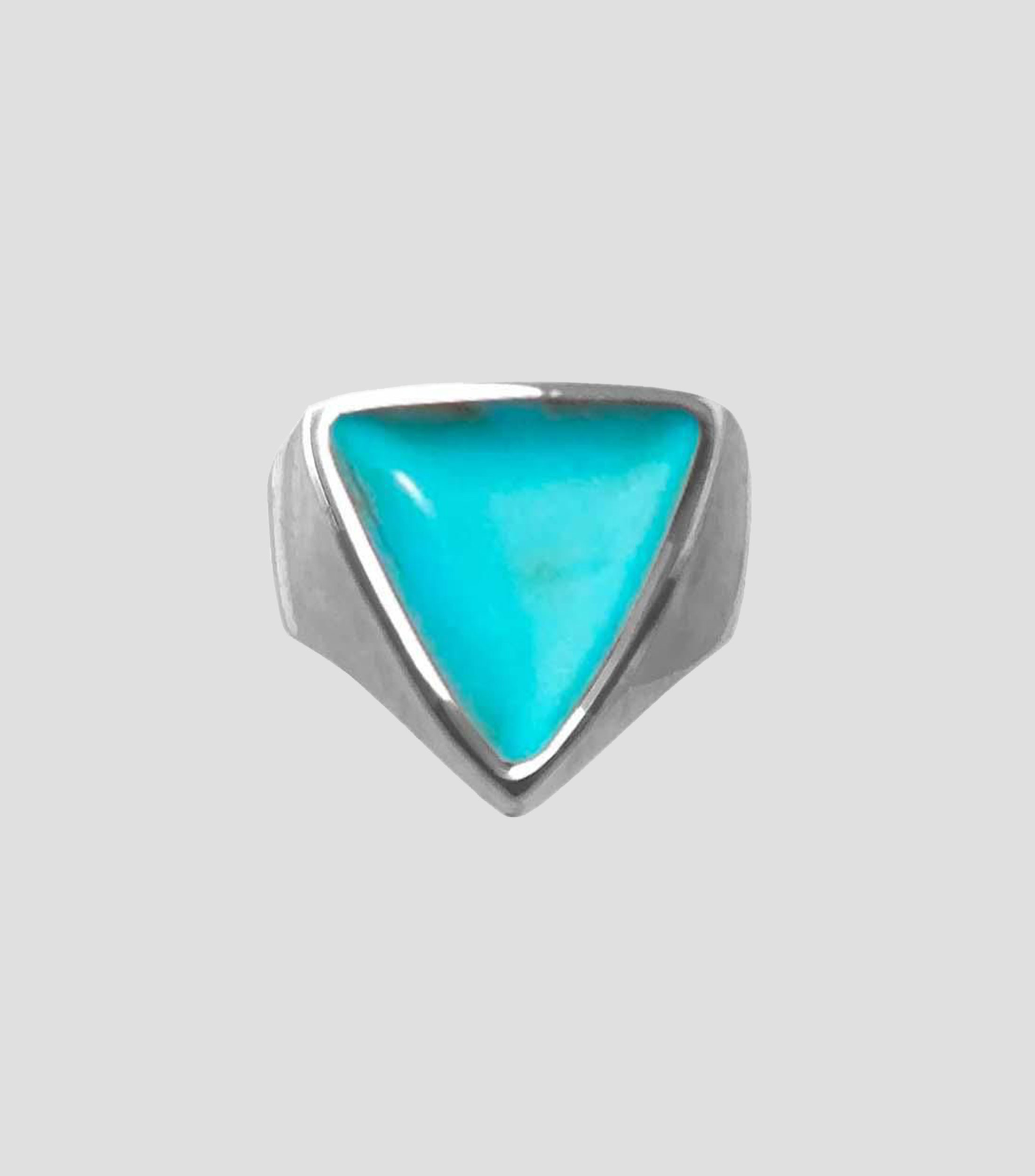 Anillo en plata esterlina con turquesa Unisex